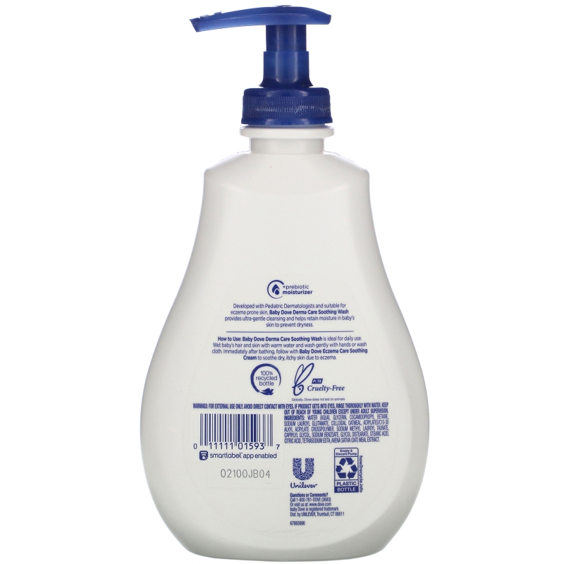 Dove, Baby Dove, Derma Care, Soothing Wash, 13 fl oz (384 ml)