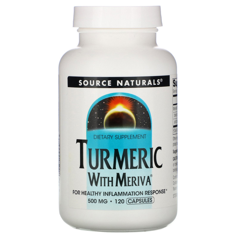 Source Naturals, Комплекс из куркумы Мерива, 500 мг, 120 капсул