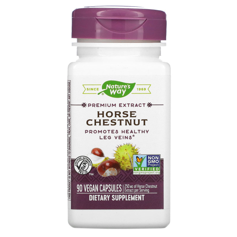 Nature's Way, Horse Chestnut, Standardized, 90 Vegetarian Capsules