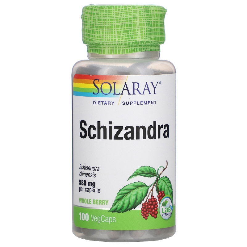 Solaray, Schizandra, 580 mg, 100 VegCaps