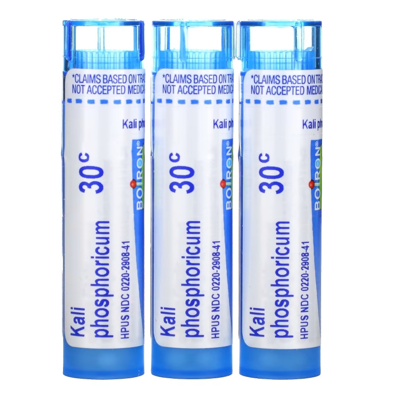 Boiron, Kali Phosphoricum, гранулы Meltaway, 30C, 3 тюбика, прибл. 80 гранул каждая