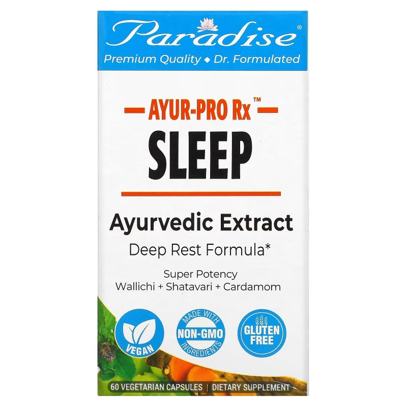 Paradise Herbs, AYUR Pro Rx, Sleep, 60 Vegetarian Capsules