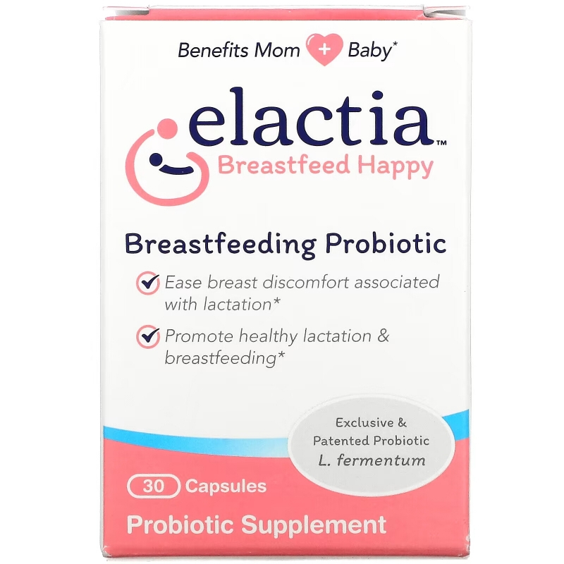 Elactia, Breastfeeding Probiotic, 30 Capsules