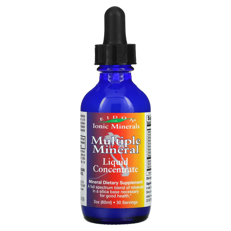 Eidon Mineral Supplements Мультиминералы жидкий концентрат 2 унции (60 мл)