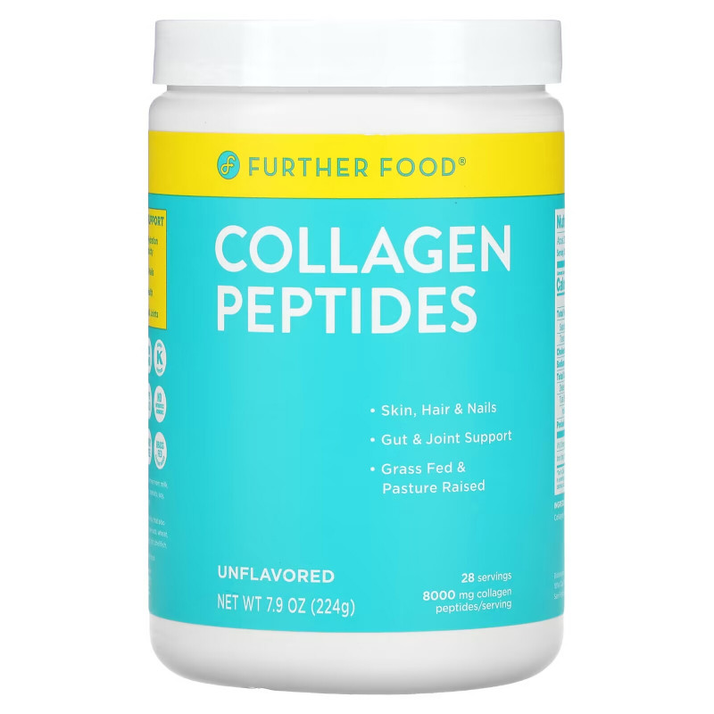 Further Food, Collagen Peptides Powder, Unflavored, 8 oz (226 g)