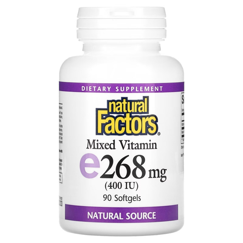 Natural Factors, Mixed Vitamin E, 268 mg (400 IU), 90 Softgels