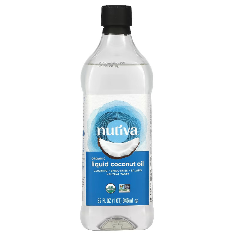 Nutiva, Organic Liquid Coconut Oil, 32 fl oz (946 ml)