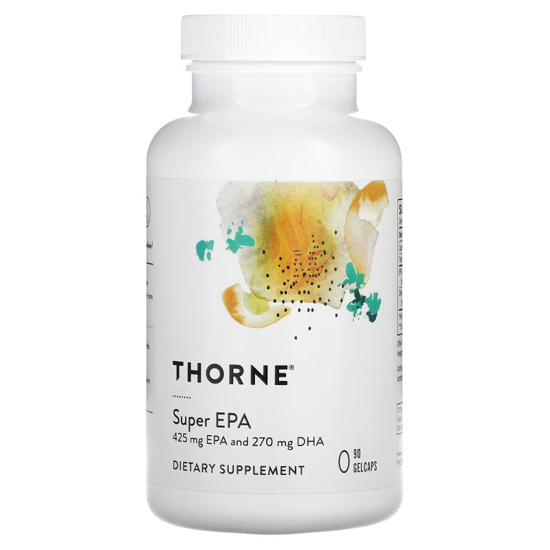 Thorne Research, Super EPA, ЭПК и ДГК, 90 капсул