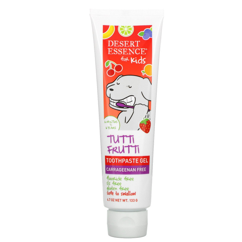 Desert Essence, Kids, Toothpaste Gel, Tutti Frutti, 4.7 oz (133 g)