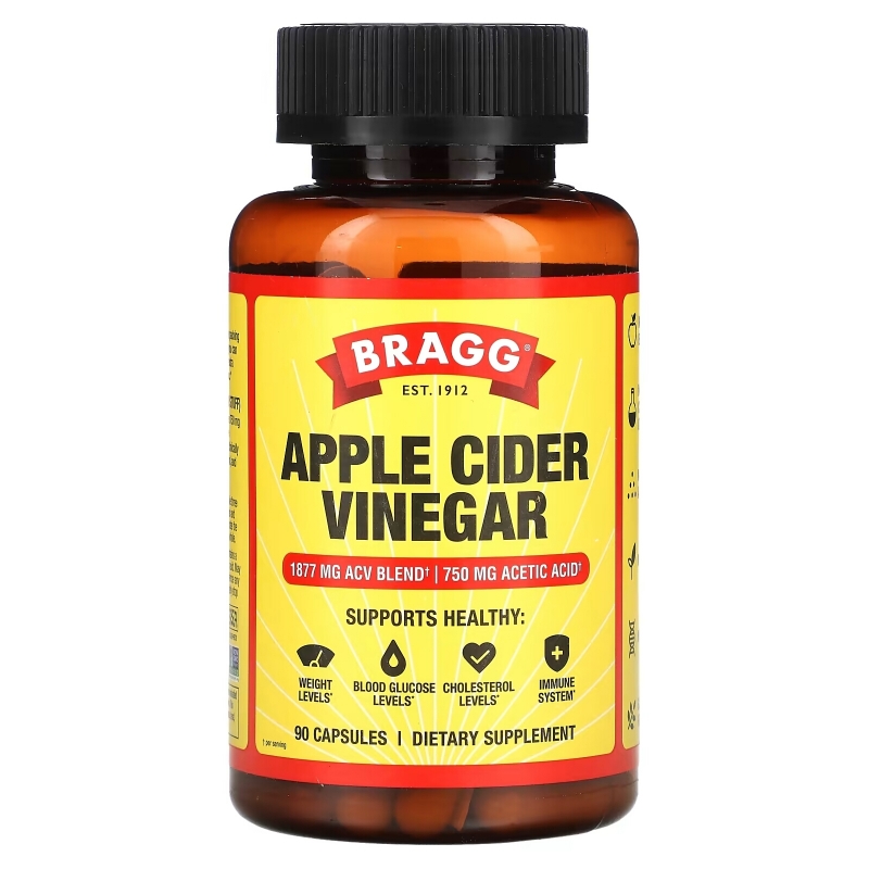 Bragg, Apple Cider Vinegar , 90 Capsules