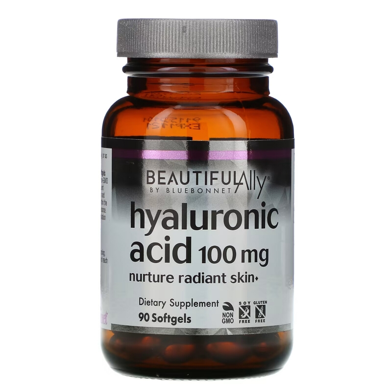 Bluebonnet Nutrition, Beautiful Ally, Hyaluronic Acid, 100 mg , 90 Softgels