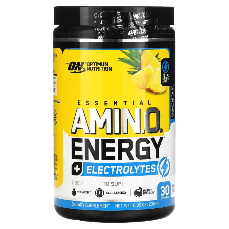 Optimum Nutrition, ESSENTIAL AMIN.O. ENERGY + ELECTROLYTES, Pineapple Twist, 10.05 oz (285 g)