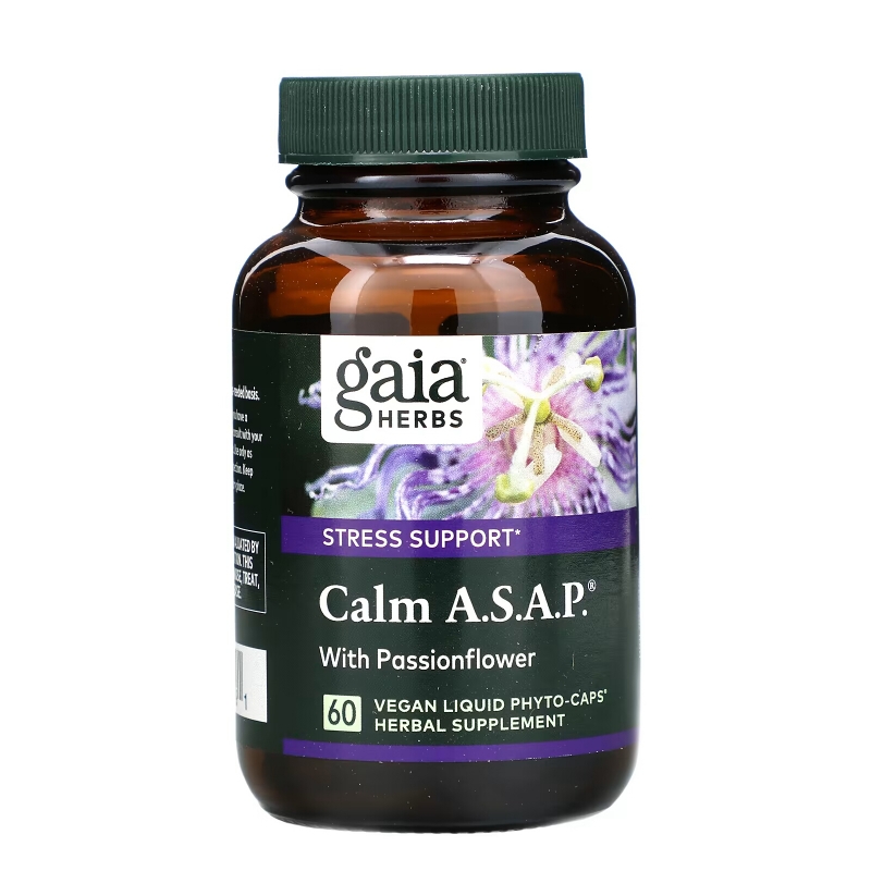 Gaia Herbs, Calm A.S.A.P., 60 Vegan Liquid Phyto-Caps