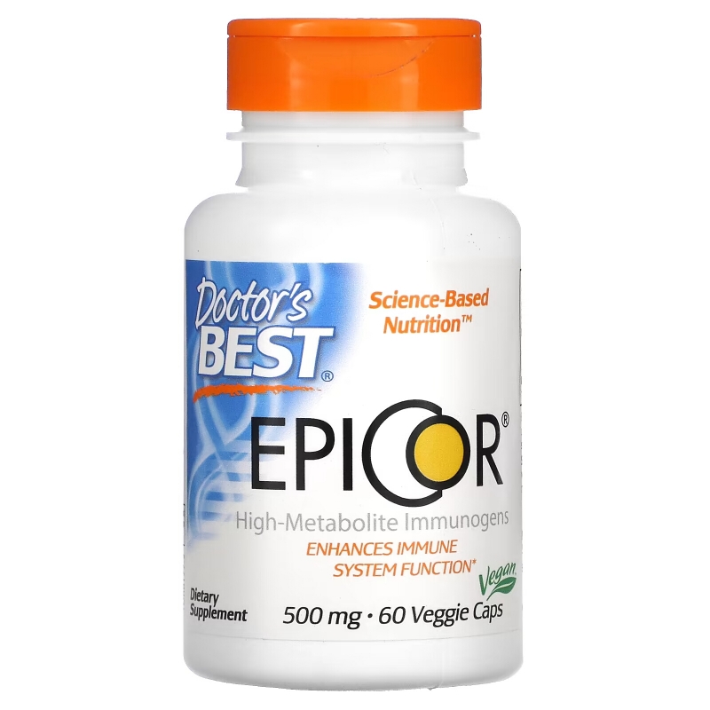 Doctor's Best, Epicor, 500 мг, 60 капсул в растительной оболочке