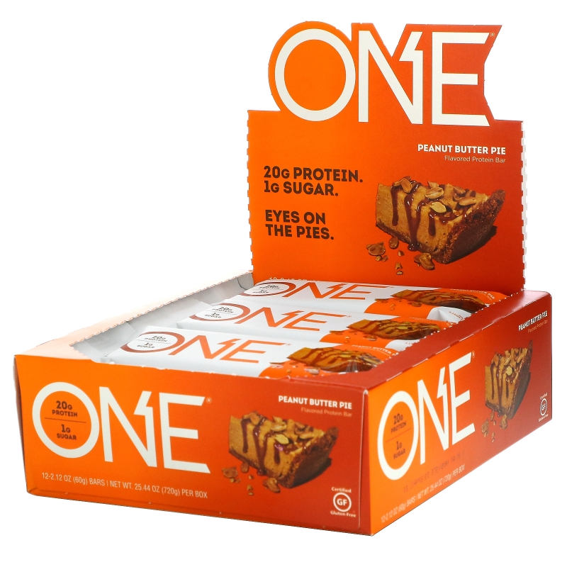 Oh Yeah! One Bar Peanut Butter Pie Flavor 12 Bars 2.12 oz (60 g) Each