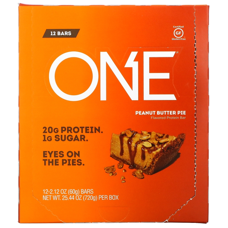 Oh Yeah! One Bar Peanut Butter Pie Flavor 12 Bars 2.12 oz (60 g) Each