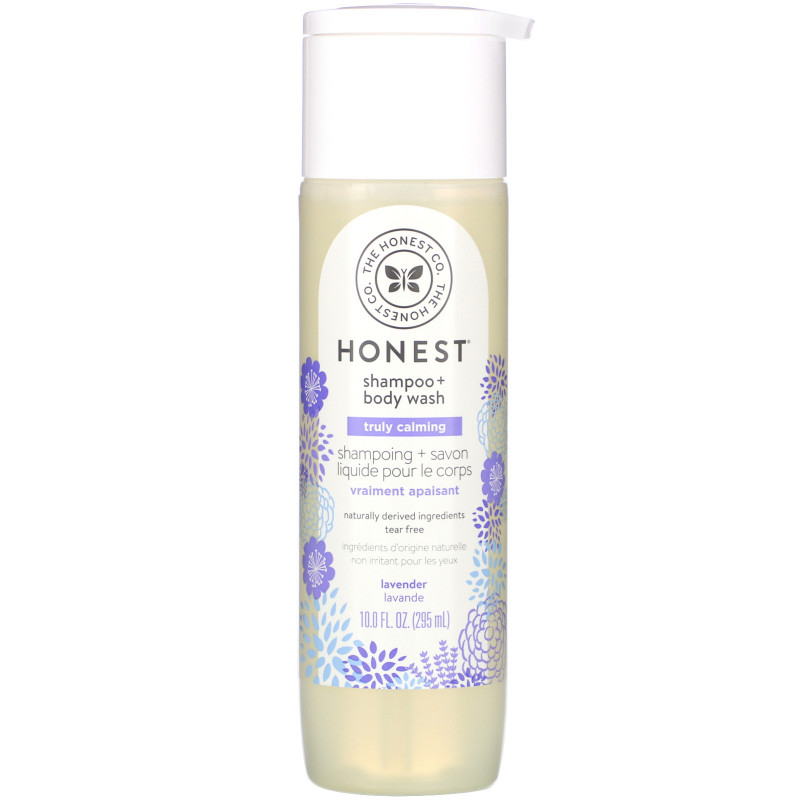 The Honest Company, Truly Calming Shampoo + Body Wash, Lavender, 10.0 fl oz (295 ml)