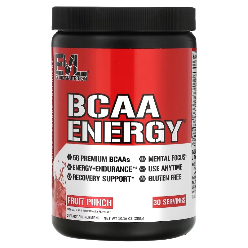 EVLution Nutrition, BCAA Energy, фруктовый пунш, 10,2 унц. (288 г)