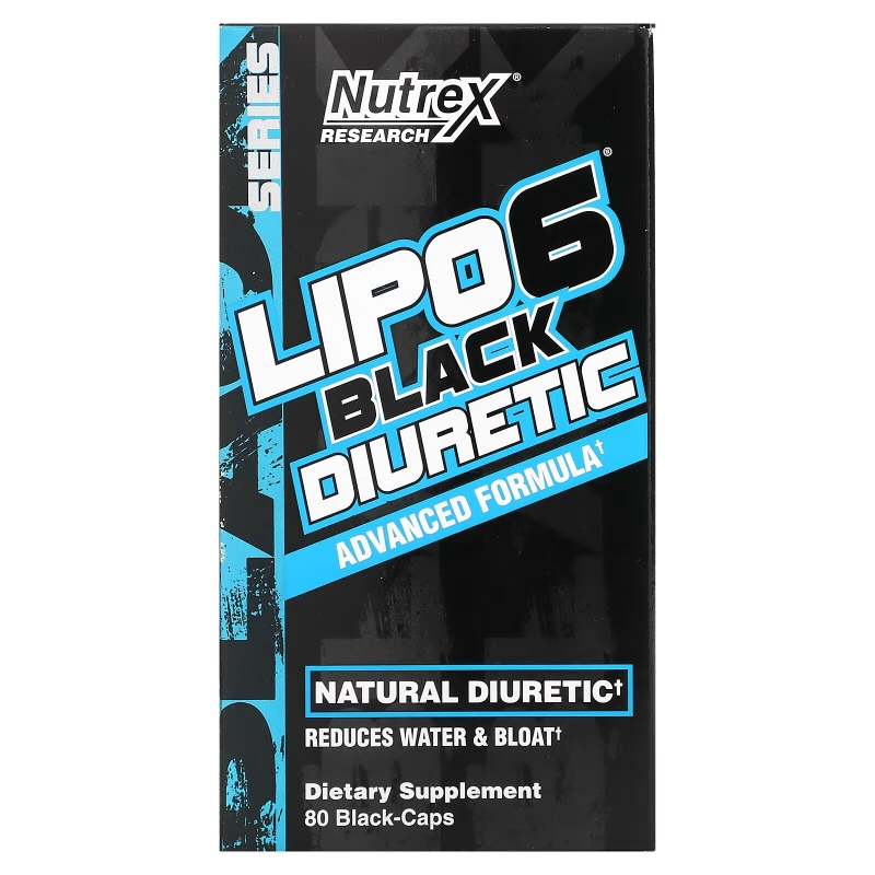 Nutrex Research, Lipo-6 Black Diuretic, 80 Black-Caps