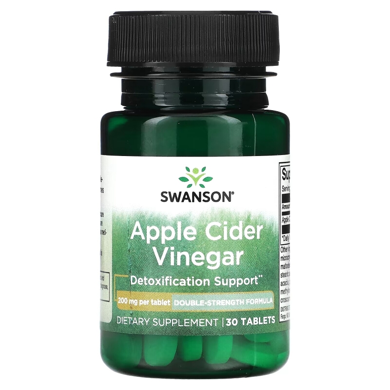 Swanson, Apple Cider Vinegar, 200 mg , 30 Tablets