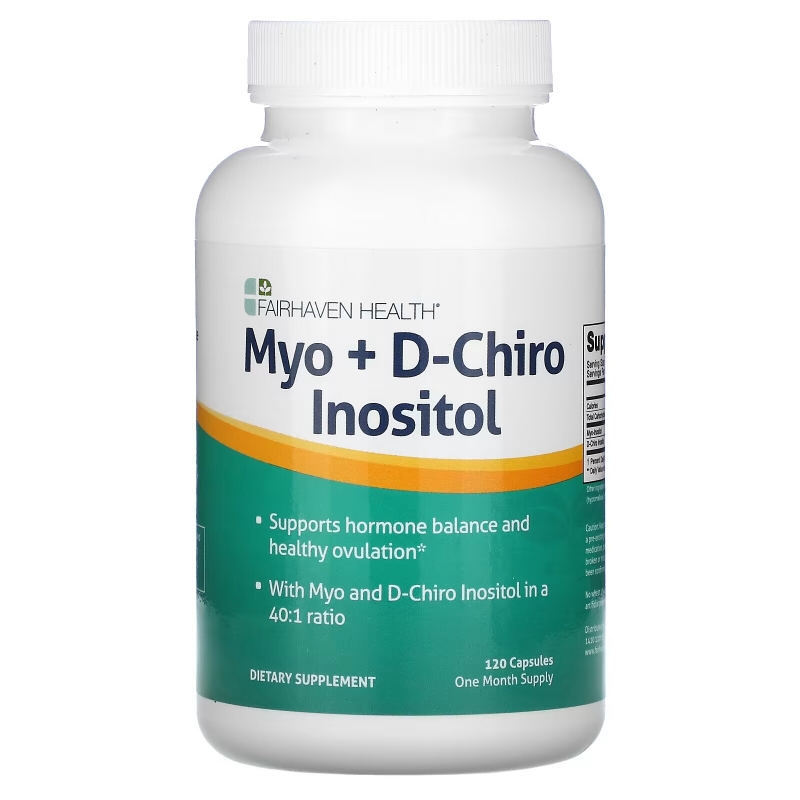 Fairhaven Health, Myo + D-Chiro Inositol, 120 Capsules