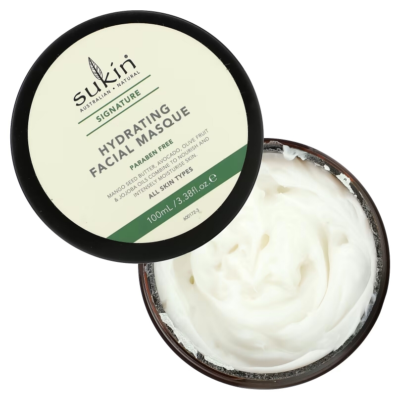 Sukin, Hydrating Facial Masque, 3.38 fl oz (100 ml)